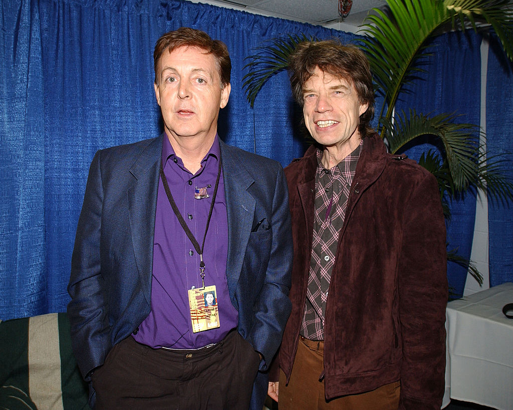 Paul McCartney and Mick Jagger
