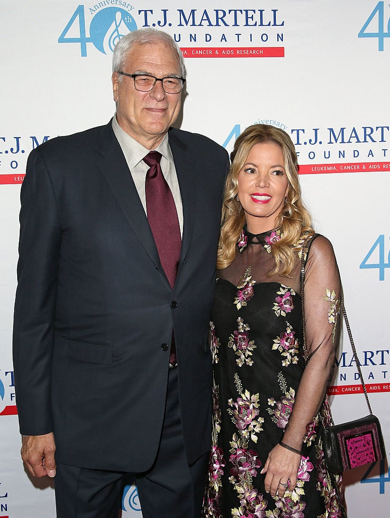 Phil Jackson and Jeanie Buss 