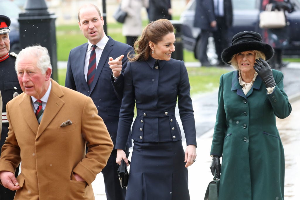 Prince Charles, Prince William, Kate Middleton, and Camilla Parker Bowles