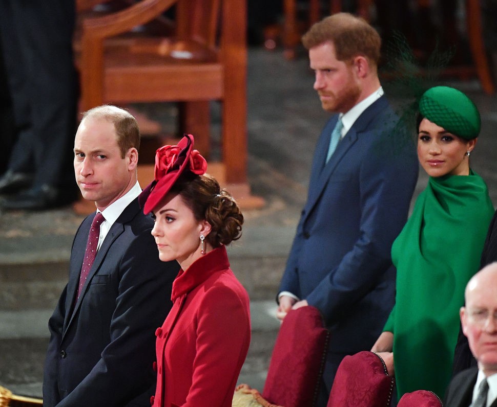 Prince Harry, Meghan Markle, Prince William, and Kate Middleton