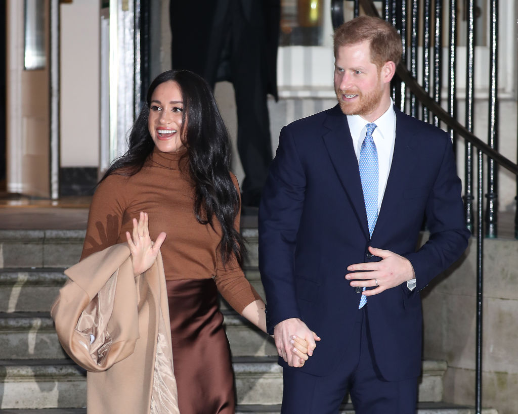 Prince Harry and Meghan, Duchess of Sussex depart Canada House on January 07, 2020