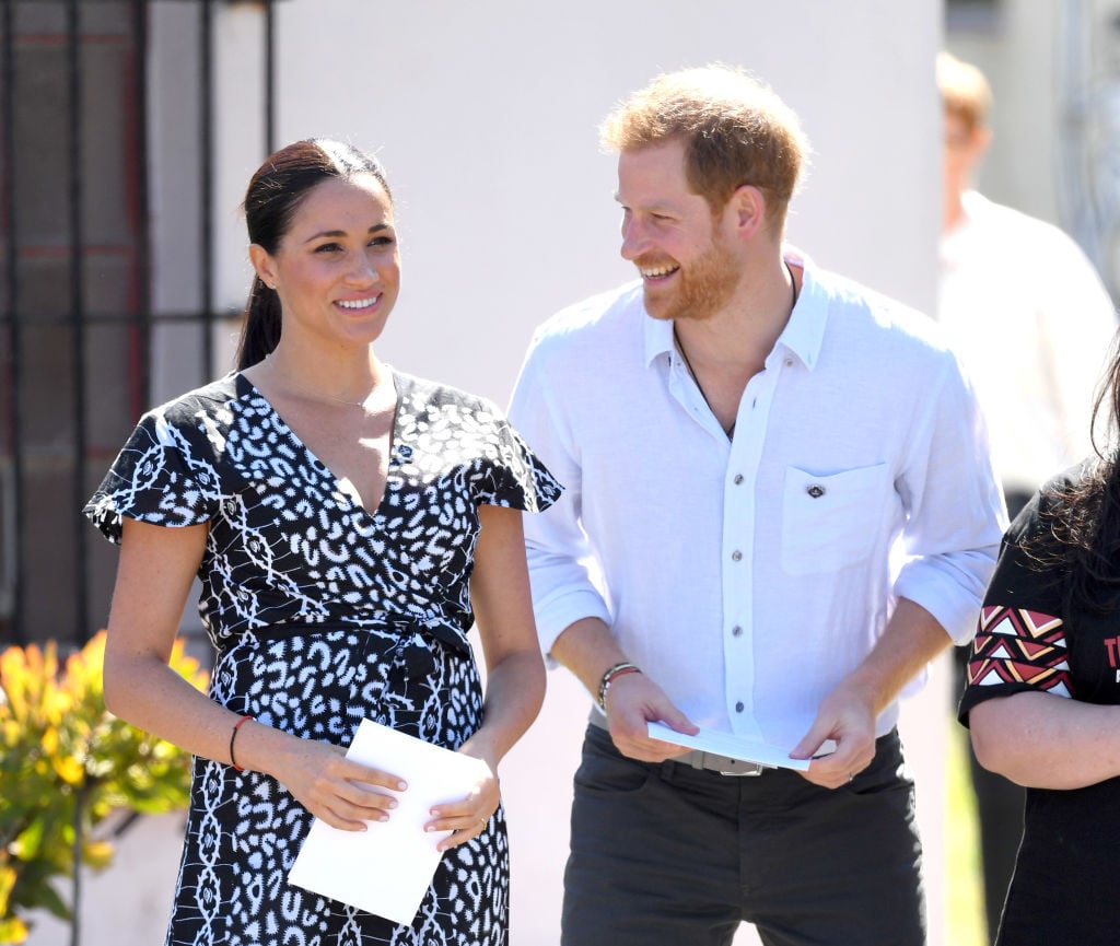 Prince Harry and Meghan, Duchess of Sussex visit the Nyanga Township during their royal tour of South Africa