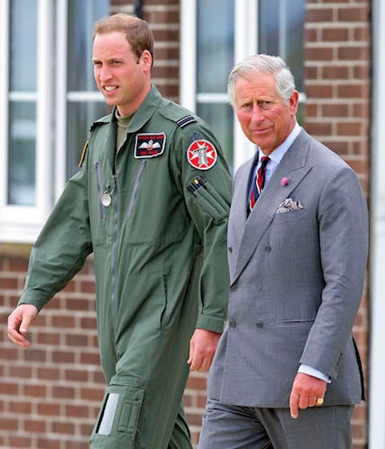 Prince William and Prince Charles