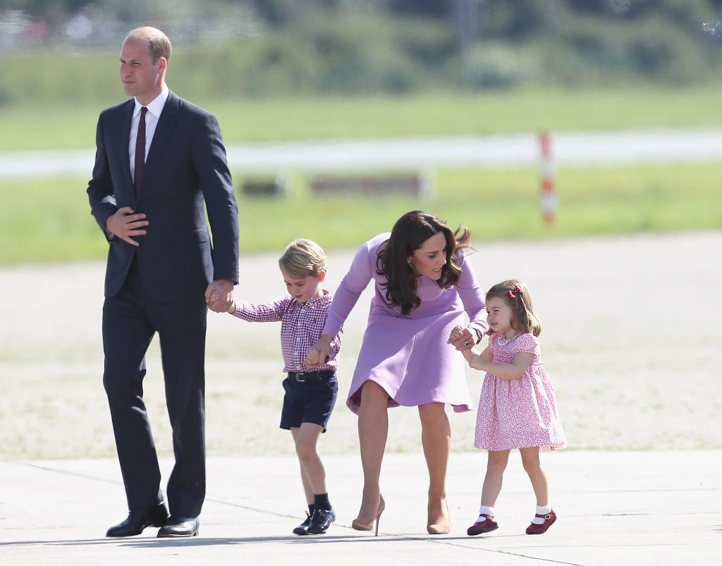 Prince William, Kate Middleton, Prince George, and Princess Charlotte in 2017