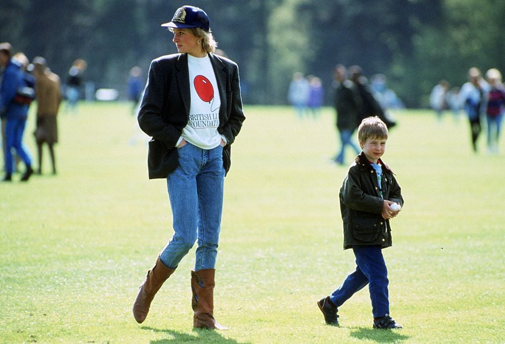 Prince William and Princess Diana