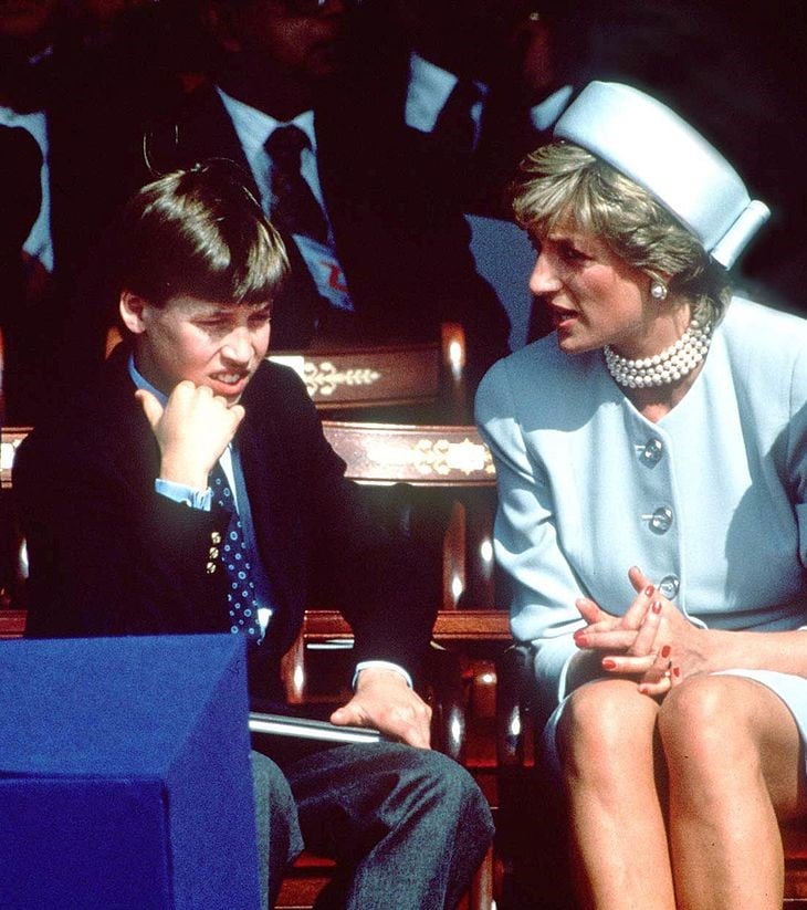 Prince William and Princess Diana