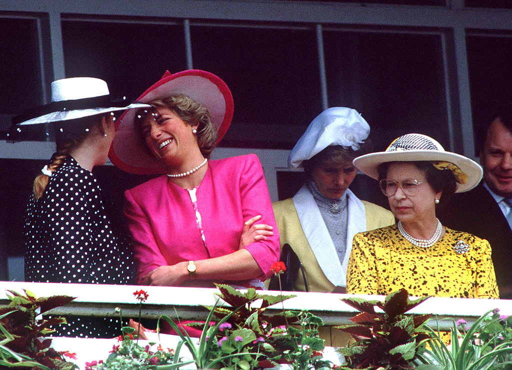 Princess Diana, Sarah Ferguson, and Queen Elizabeth II  