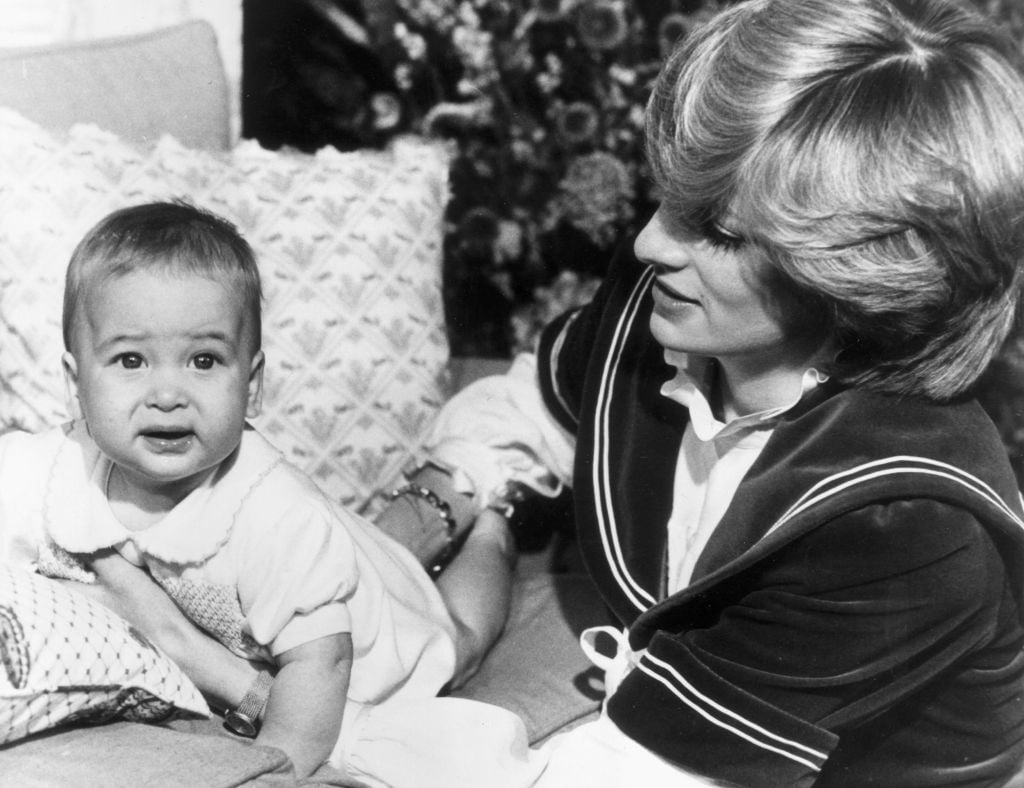 Princess Diana and Prince William in Dec. 1982