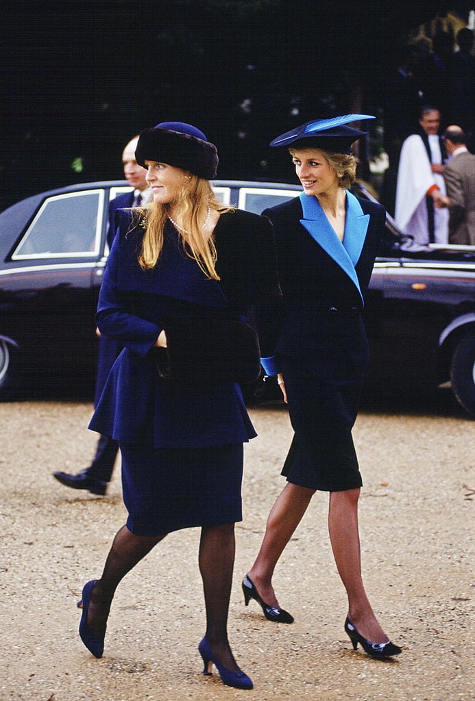 Princess Diana and Sarah Ferguson at Sandringham