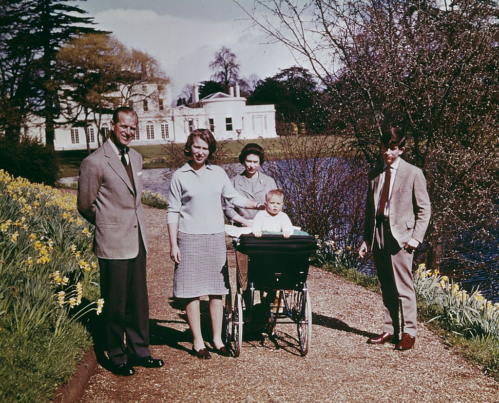 Queen Elizabeth II and family on her birthday, 1965