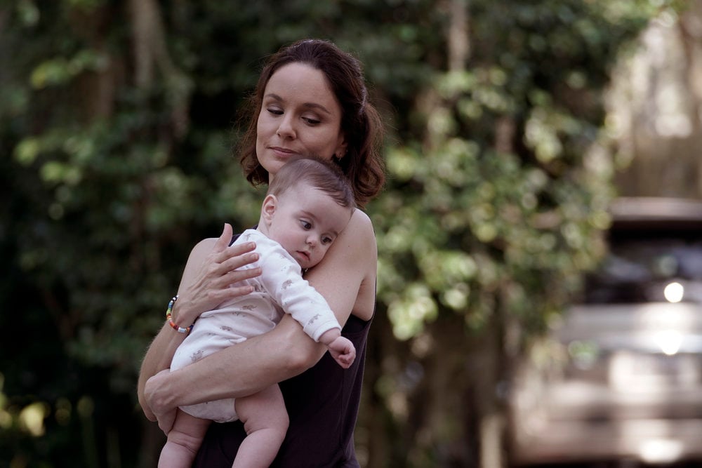 Sarah Wayne Callies and baby