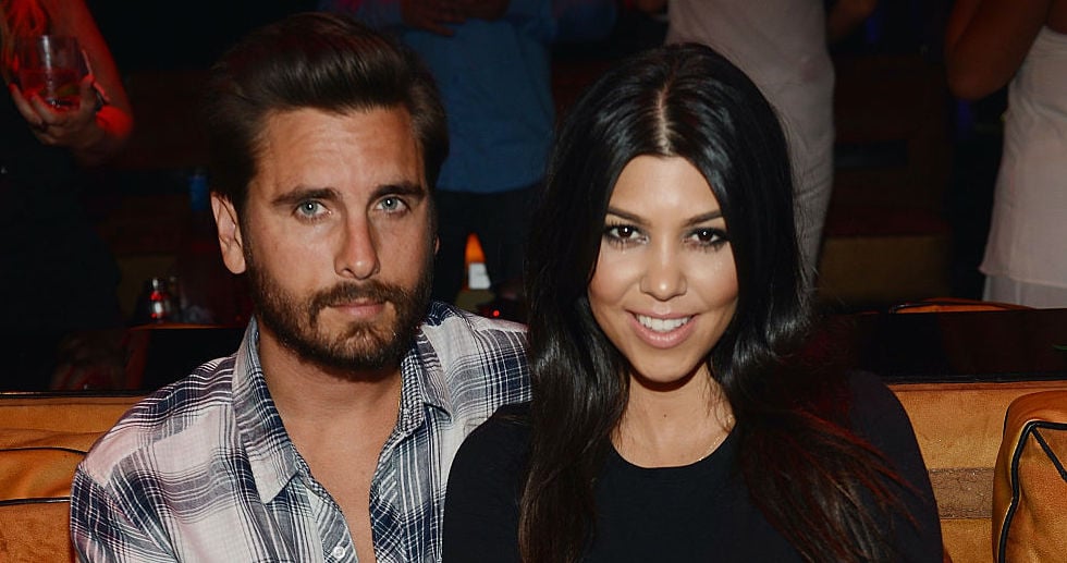 Scott Disick and Kourtney Kardashian at a club in April 2015