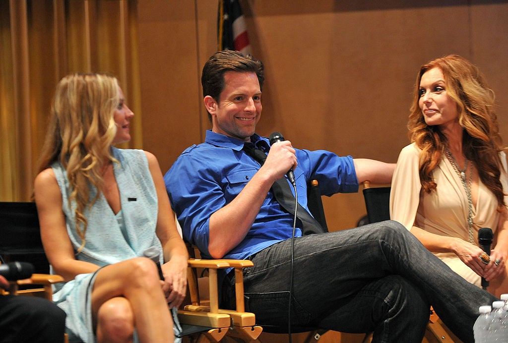 Sharon Case, Michael Muhney and Tracey E. Bregman
