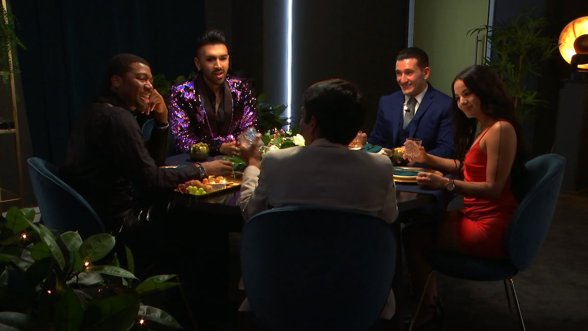 The final five 'The Circle' contestants as they meet each other for the first time. 