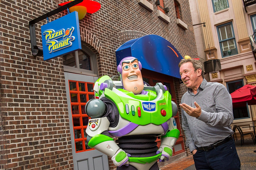 Tim Allen and 'Toy Story' character Buzz Lightyear