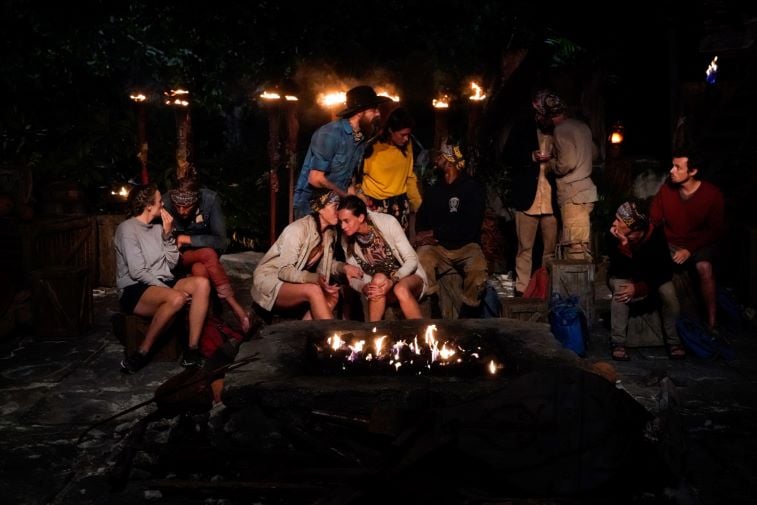 Tribal council castaways whispering