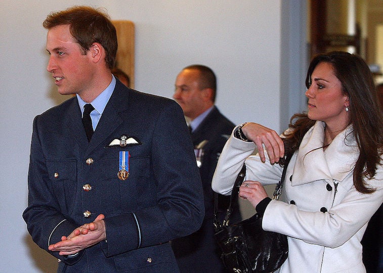 Kate Middleton attends Prince William's graduation ceremony at RAF Cranwell in 2008 