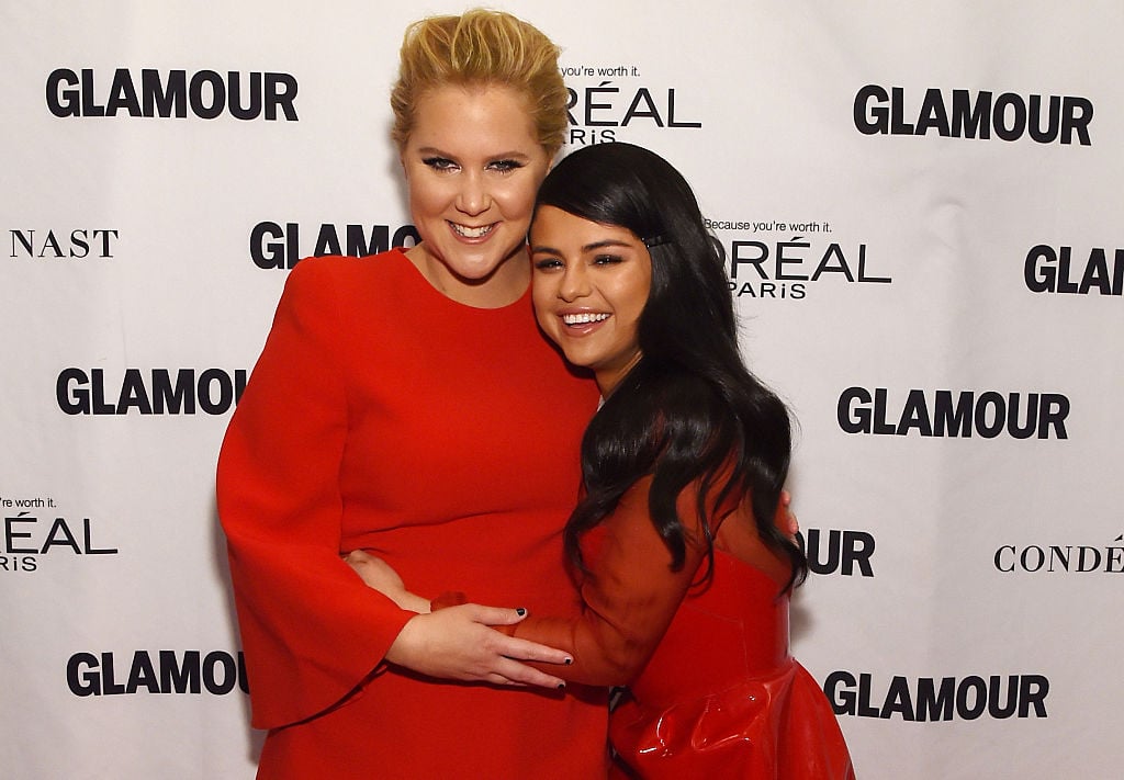 Amy Schumer and Selena Gomez attend 2015 Glamour Women Of The Year Awards on November 9, 2015 in New York City.