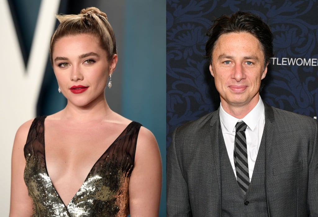 Florence Pugh and Zach Braff composite image