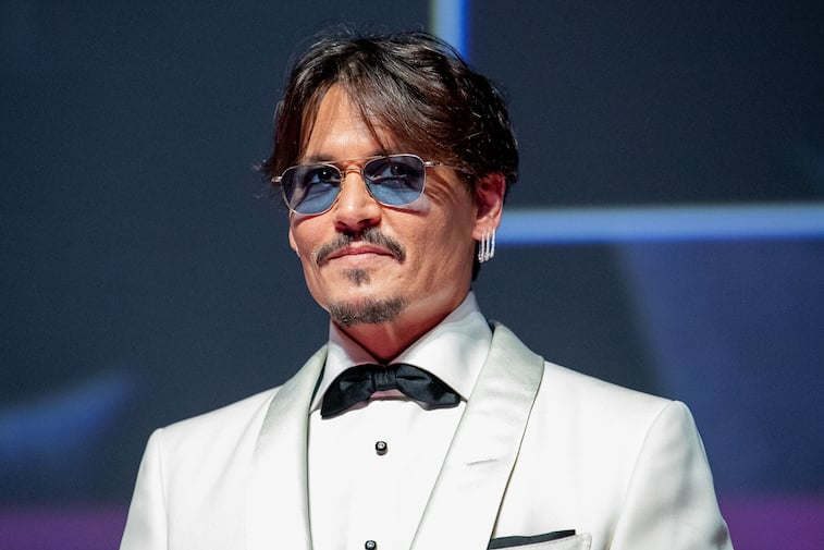 Johnny Depp on the red carpet
