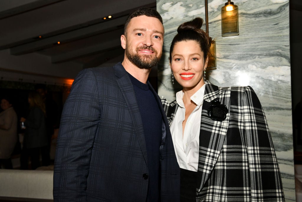 (L-R) Justin Timberlake and Jessica Biel at the premiere of USA Network's "The Sinner" Season 3 on February 03, 2020 