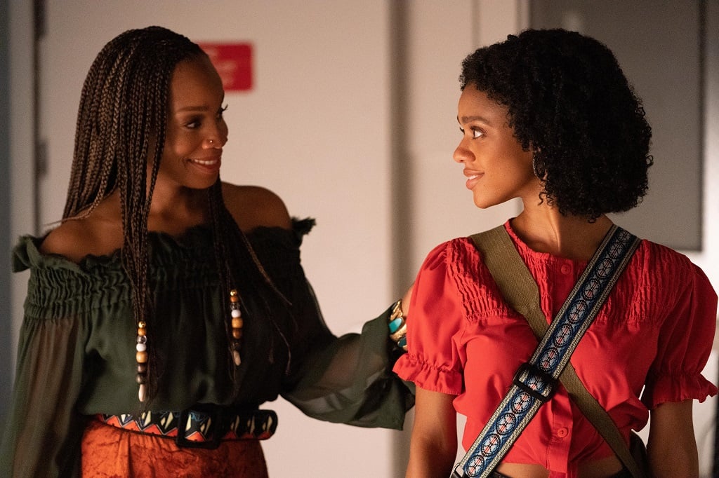 Anika Noni Rose as Pauline Hawthorne and Tiffany Boone as young Mia in 'Little Fires Everywhere' 