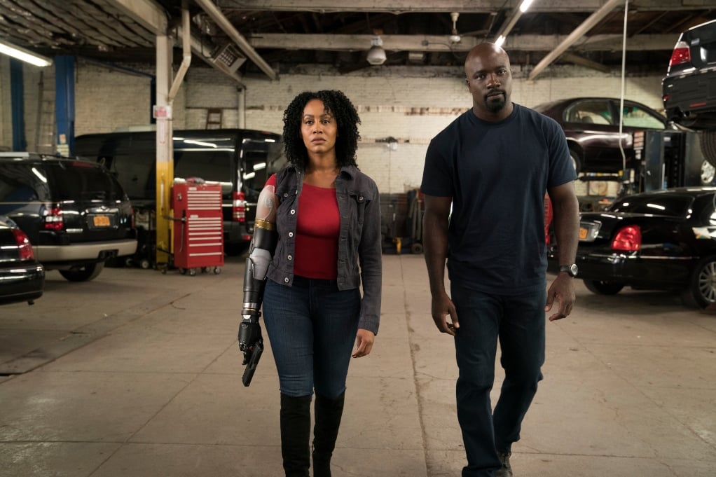 Simone Missick and Mike Coulter in 'Luke Cage'