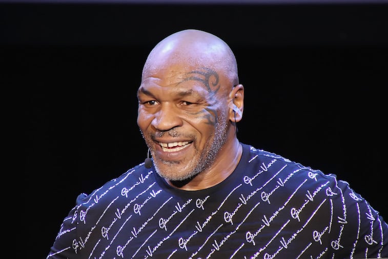 Mike Tyson performs onstage