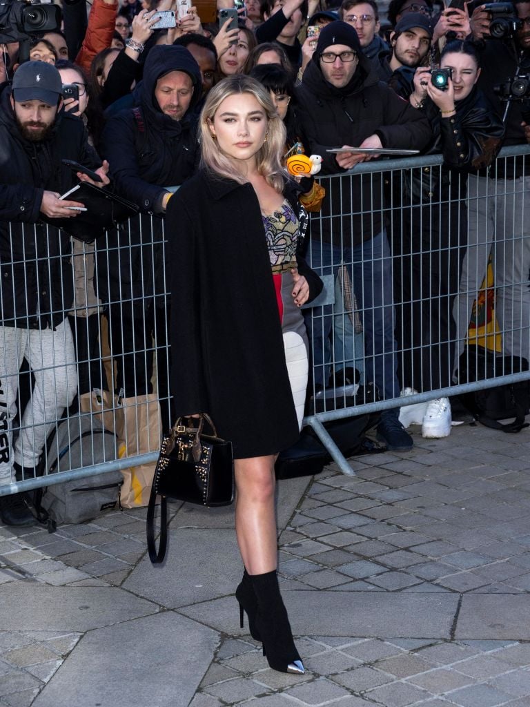 Florence Pugh during Paris Fashion Week Womenswear Fall/Winter 2020/2021 on March 03, 2020