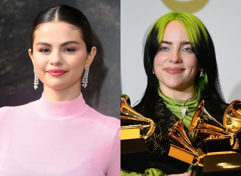 Composite image of Selena Gomez and Billie Eilish