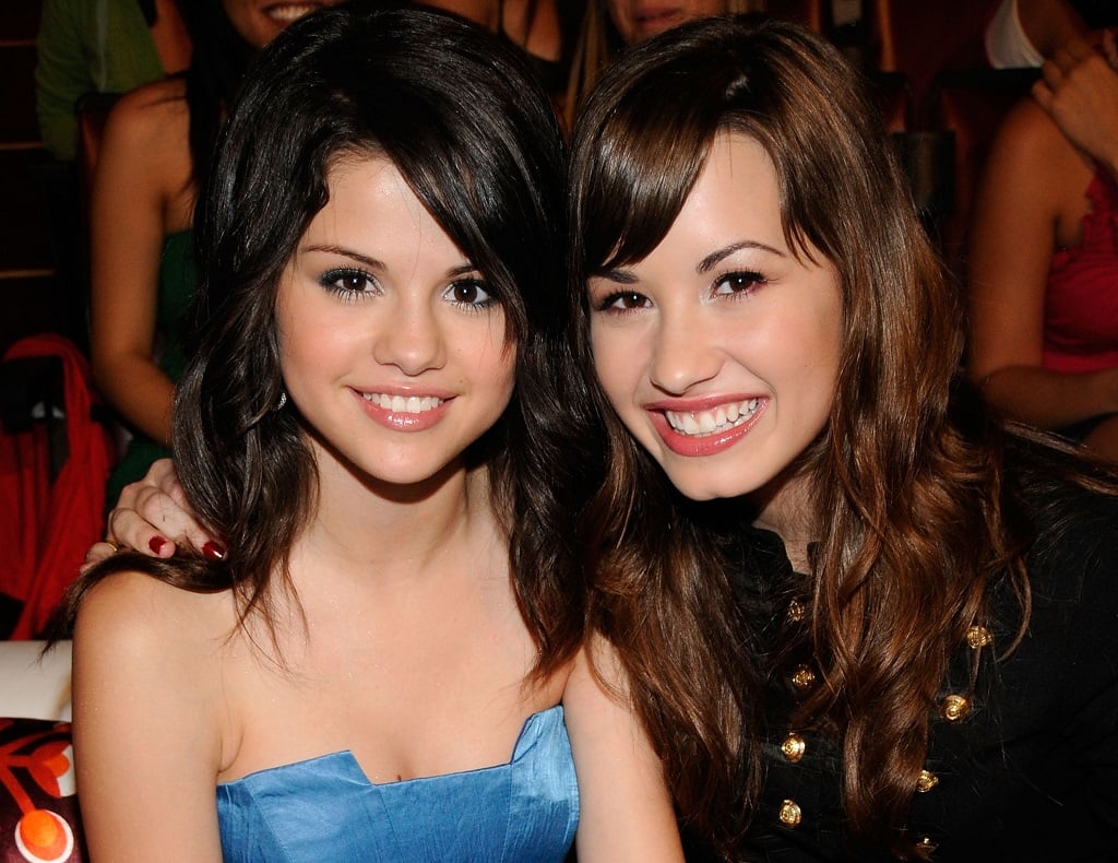 Selena Gomez and Demi Lovato during the 2008 Teen Choice Awards