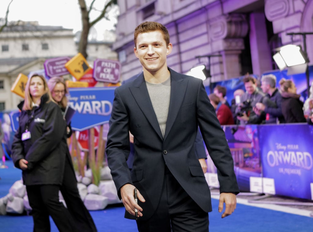 Tom Holland at the UK Premiere Of Disney And Pixar's 'Onward' at The Curzon Mayfair on February 23, 2020.