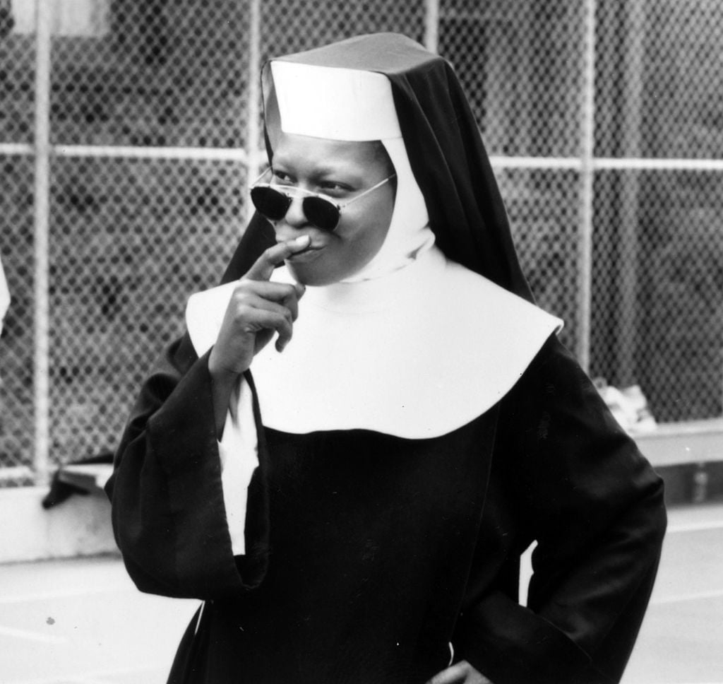 Whoopi Goldberg on the set of 'Sister Act,' 1992. 