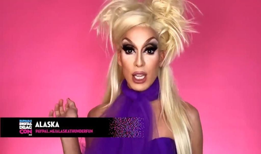 Alaska speaks during "RuPaul's Digital DragCon" 