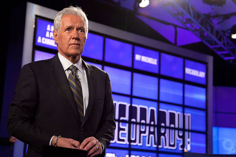 Alex Trebek hosts 'Jeopardy!' 