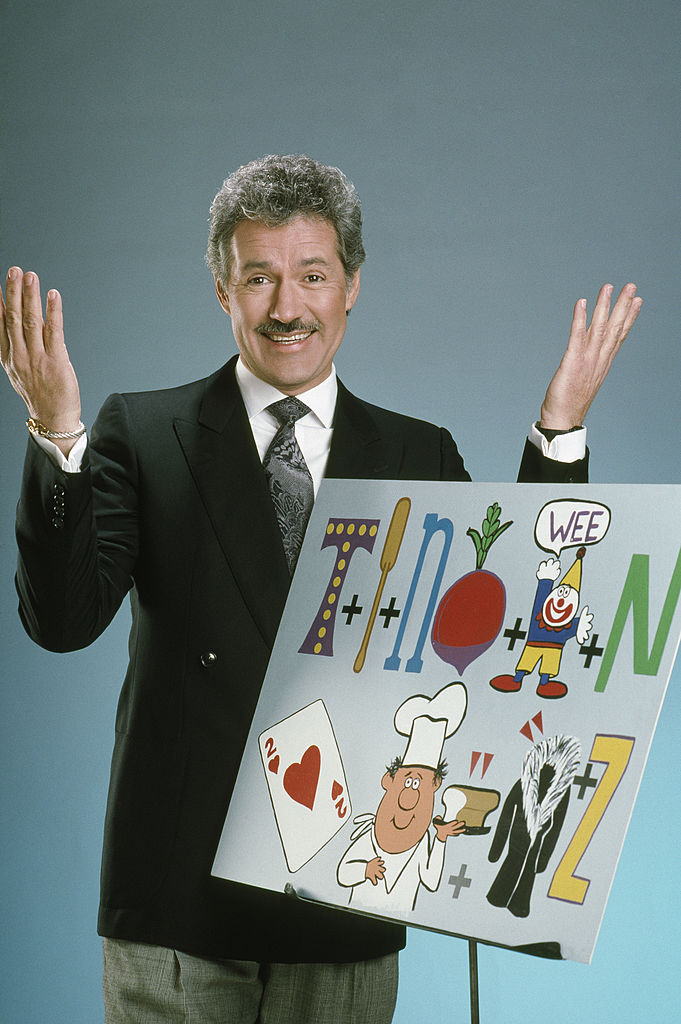 Alex Trebek as the host of 'Classic Concentration' game show