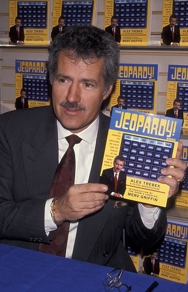 Alex Trebek attends a book launch party for 'Jeopardy!'