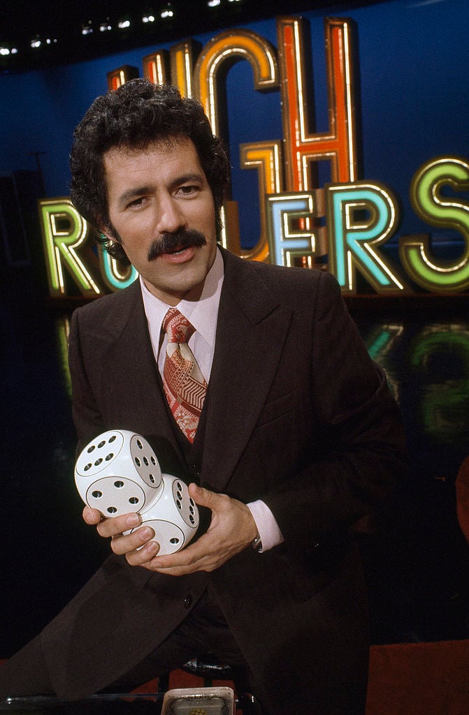 Alex Trebek hosting the game show 'High Rollers'