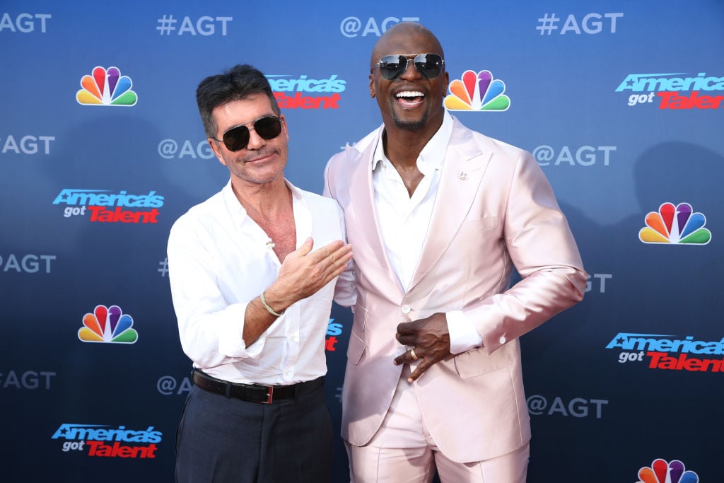 Simon Cowell and Terry Crews attend "America's Got Talent" Season 15