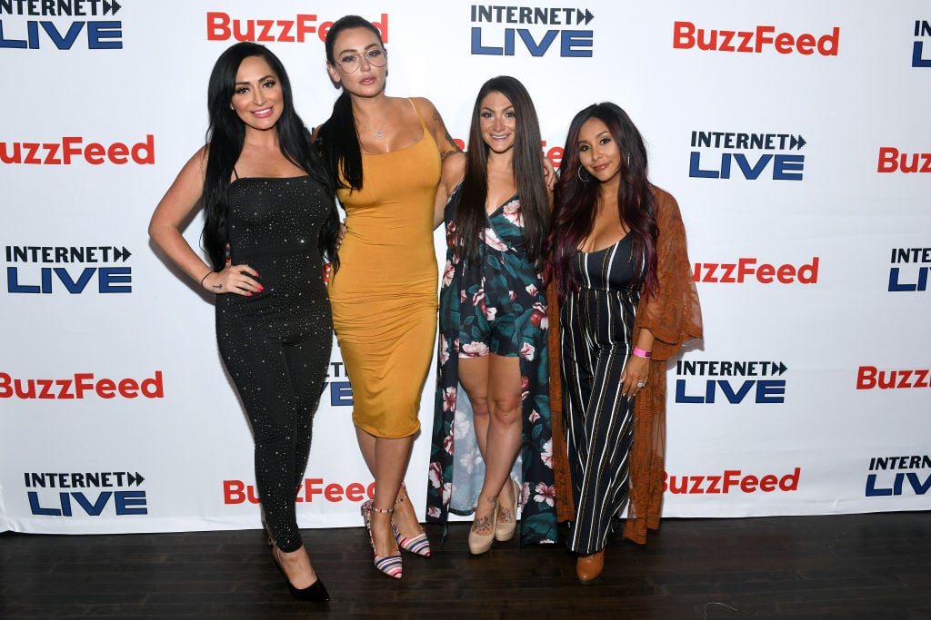 Angelina Pivarnick, Jenni 'JWoww' Farley, Deena Cortese, and Nicole 'Snooki' Polizzi 