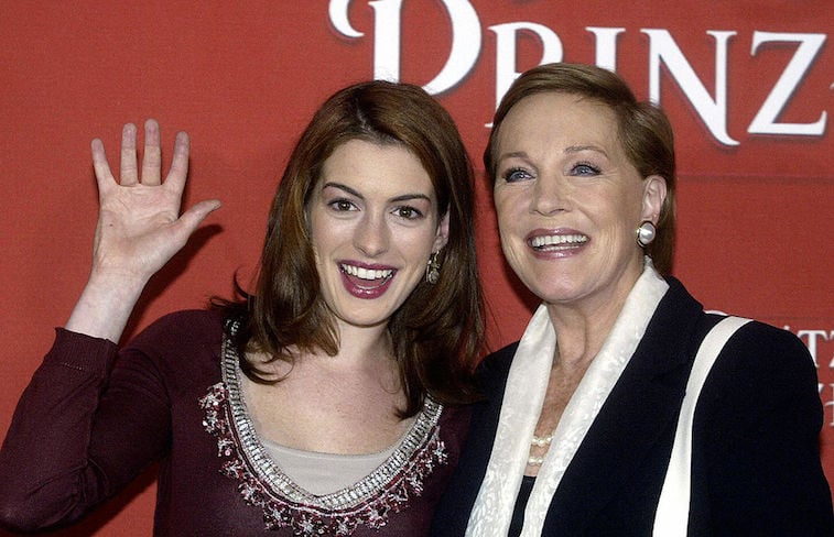 Anne Hathaway and Julie Andrews 