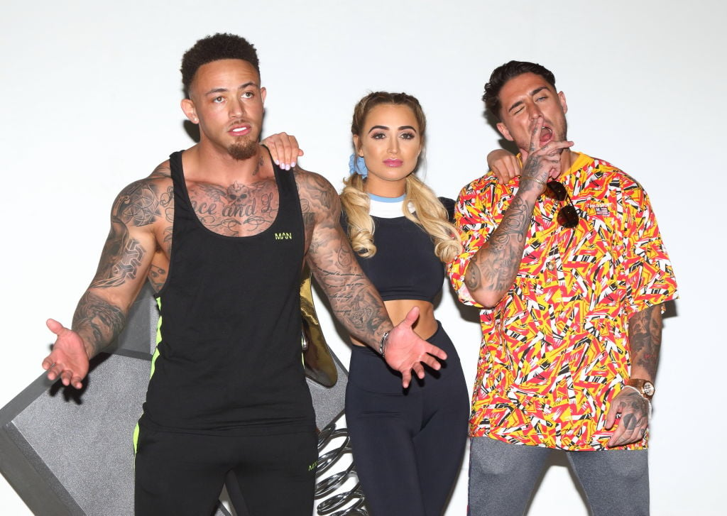 (L to R) Ashley Cain, Georgia Harrison, and Stephen Bear from MTV's 'The Challenge: War Of The Worlds'