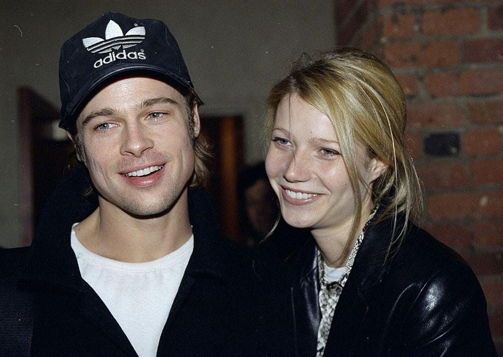 Brad Pitt and girlfriend Gwyneth Paltrow arrive at the Tribeca Film Center for the screening of 'Fargo'