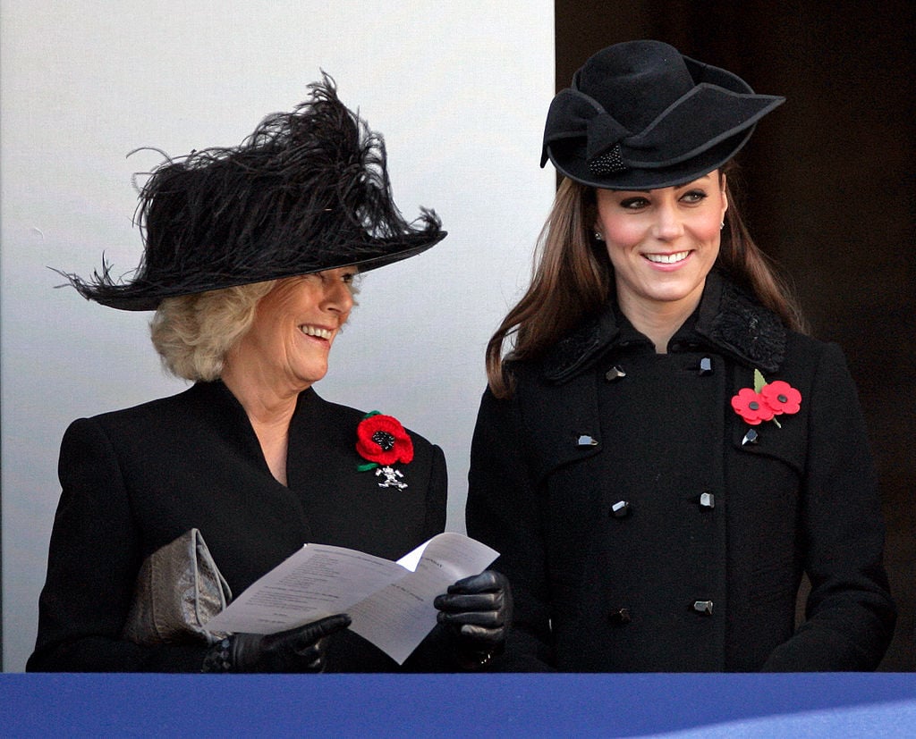 Camilla Parker Bowles and Kate Middleton attend Remembrance Day Ceremony, 2011