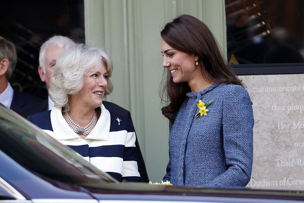 Camilla Parker Bowles and Kate Middleton visit Fortnum and Mason store with Queen Elizabeth II