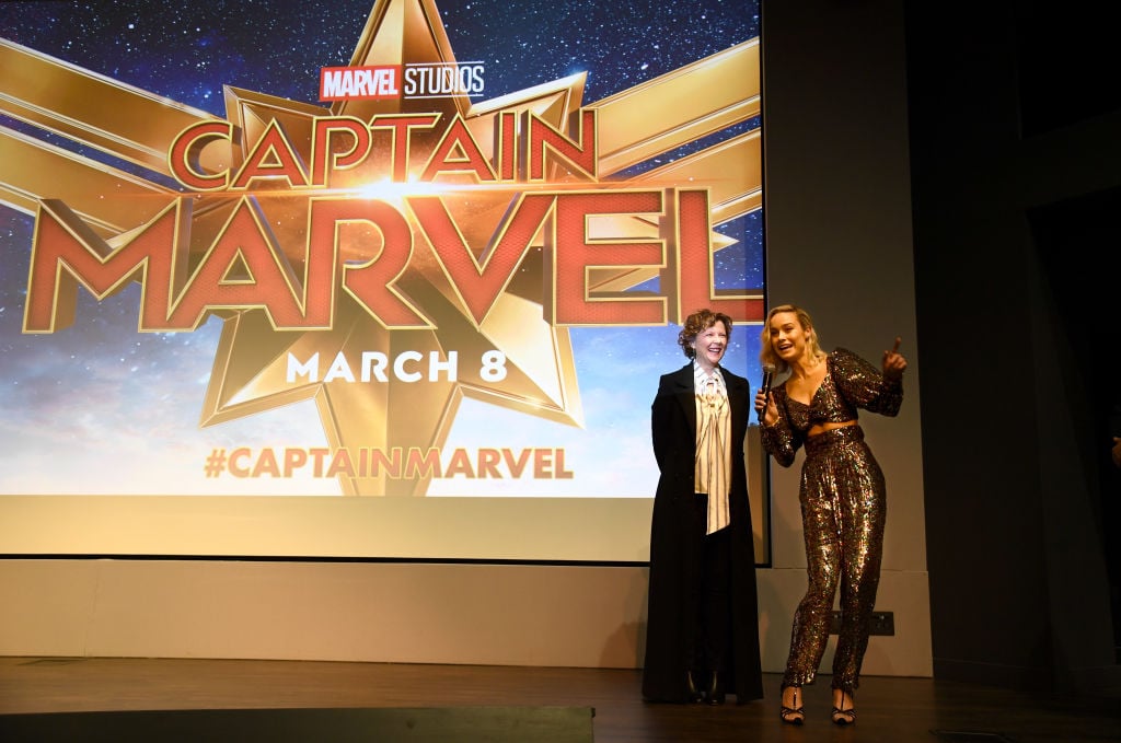 Annette Bening and Brie Larson of 'Captain Marvel'