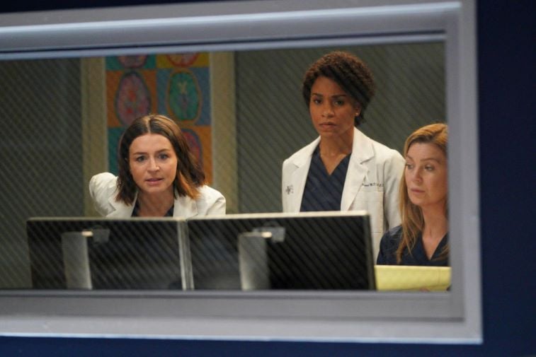 Caterina Scorsone, Kelley McCreary, and Ellen Pompeo on 'Grey's Anatomy'