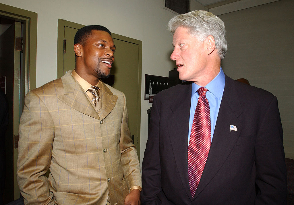 Chris Tucker and Bill Clinton