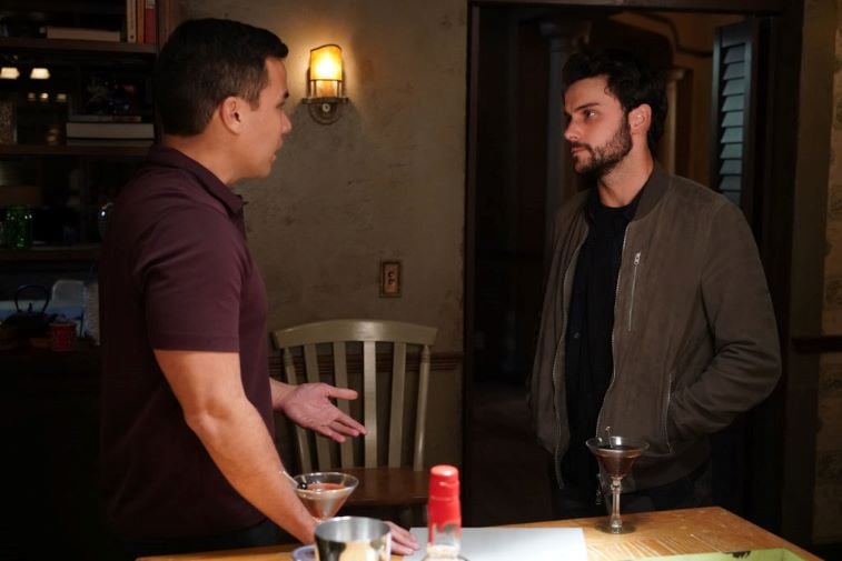 Conrad Ricamora and Jack Falahee as Oliver and Connor in 'How to Get Away With Murder'