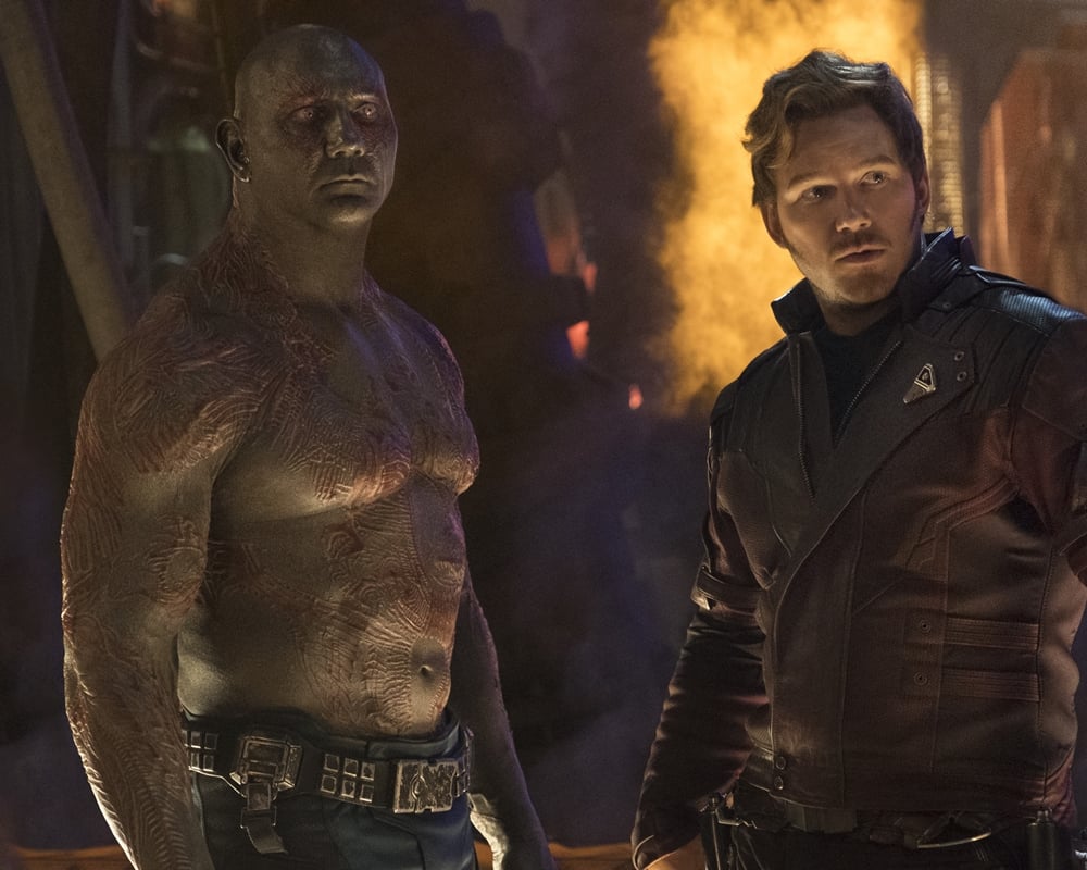 Guardians of the Galaxy Drax and Peter Quill